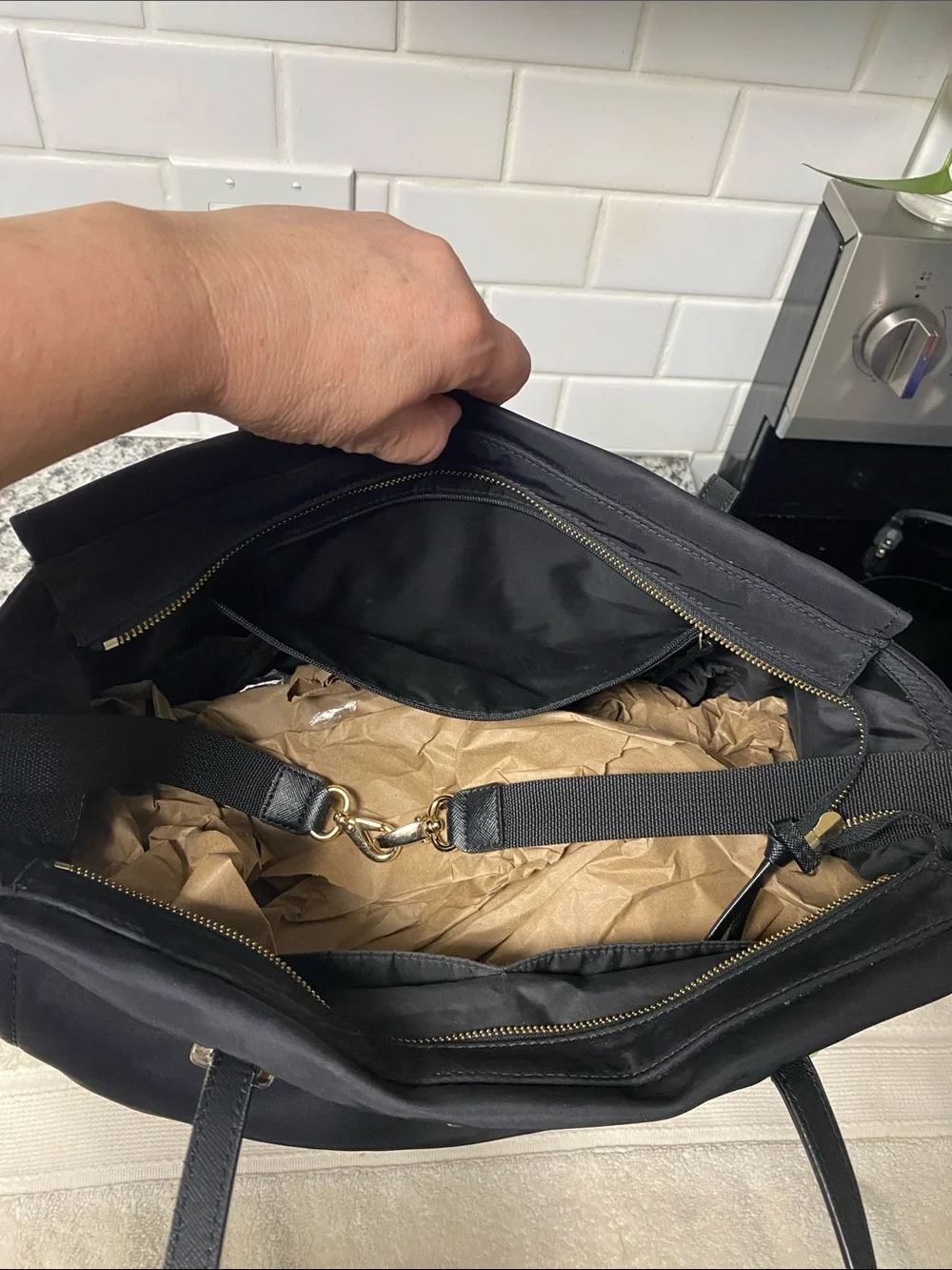 kate spade Black Nylon Diaper bag